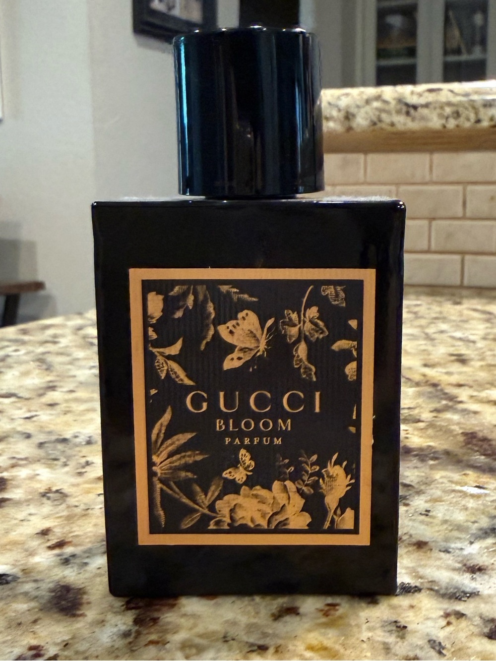Gucci Black and Gold Bloom Parfum Decorative Bottle